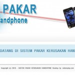 Sistem pakar kerusakan handphone