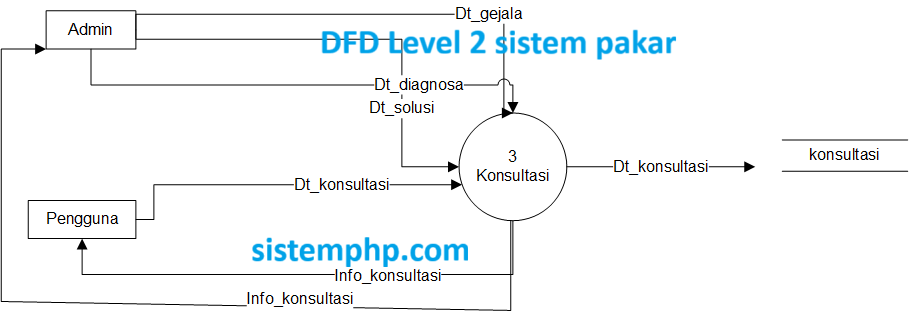 DFD Level 2 sistem pakar